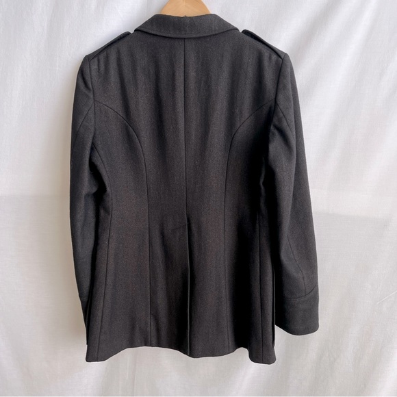 Cheap and Chic by Moschino Military Style Dark Brown Wool Blend Blazer. Size 8 - Picture 2 of 16